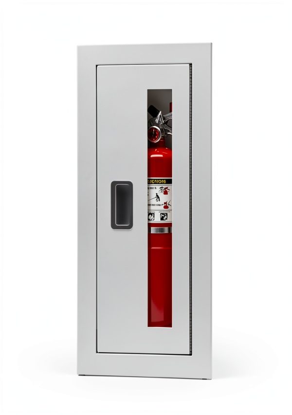 Larsens Fire Extinguisher Cabinet Wall Mount White 6R-0
