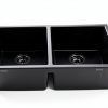 iAnomla Black Quartz Undermount Kitchen Sink Modern Durable-4