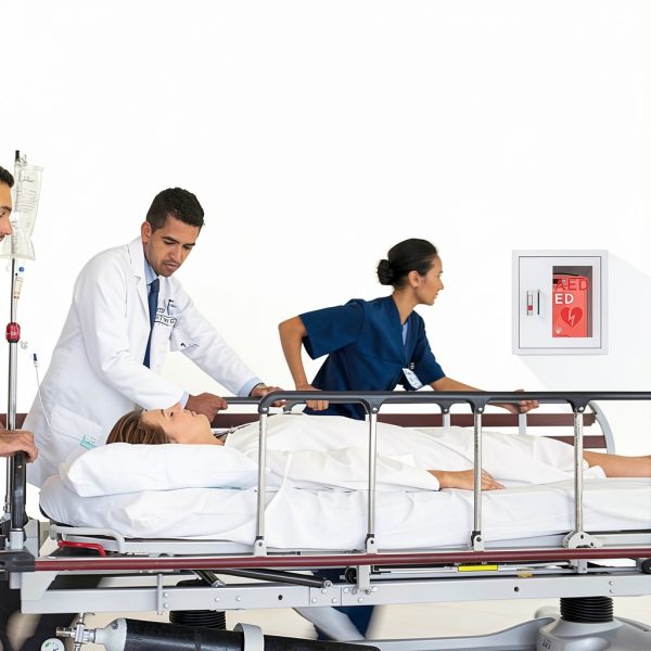 Likom AED Cabinet Stainless Steel Wall Mount Defibrillator-6
