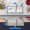 Donsdey 33 Inch Stainless Steel Double Bowl Kitchen Sink-4