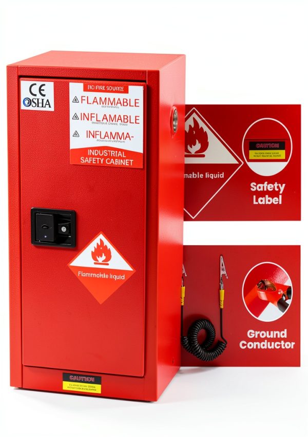 Generic Flammable Storage Cabinet Steel Fireproof Adjustable-6