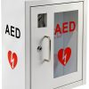 AED Cabinet Lockable Stainless Steel Wall Mount First Aid-0