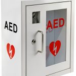 AED Cabinet Lockable Stainless Steel Wall Mount First Aid-0