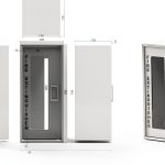 ISOP Fire Extinguisher Cabinet Aluminum Wall Mount Medium-0