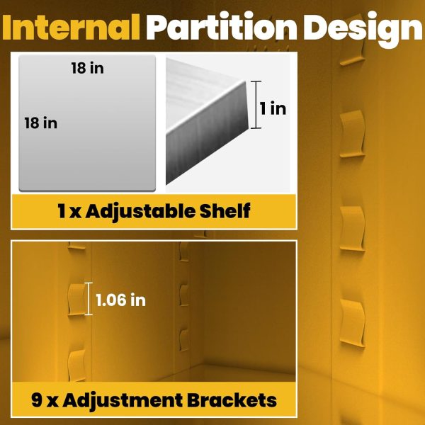 Generic Flammable Storage Cabinet Steel Adjustable Shelf-7