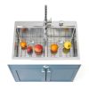 Mocoloo Stainless Steel Double Bowl Kitchen Sink Workstation-3