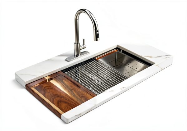 Fulorni 33 Inch Undermount Kitchen Sink Stainless Steel-5