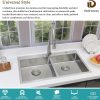 Delironexu Stainless Steel Double Bowl Kitchen Sink Modern-1