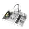 iAnomla Undermount Kitchen Sink Stainless Steel Double Bowl-2
