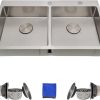 Delironexu Stainless Steel Double Bowl Kitchen Sink Modern-0