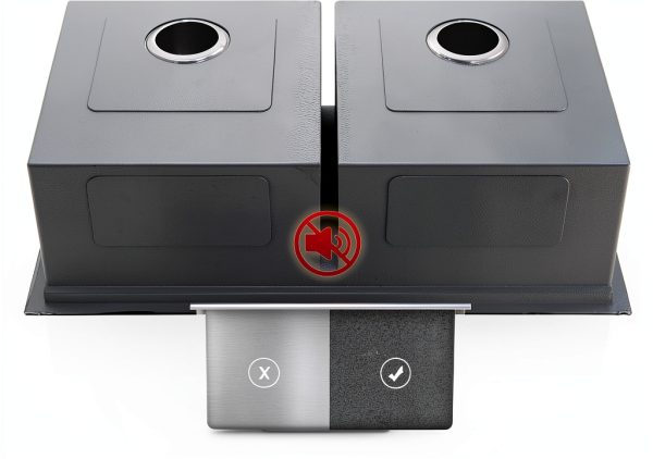 Bokaiya Undermount Kitchen Sink Stainless Steel Double Bowl-6