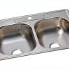 Elkay Dayton Stainless Steel Double Bowl Kitchen Sink-0