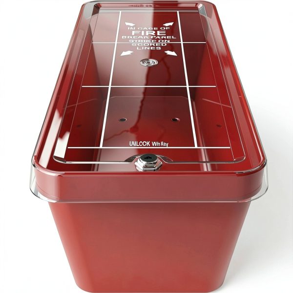 ISOP PVC Fire Extinguisher Cabinet Wall Mount Red-7