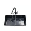 iAnomla Black Quartz Undermount Kitchen Sink Modern Durable-2