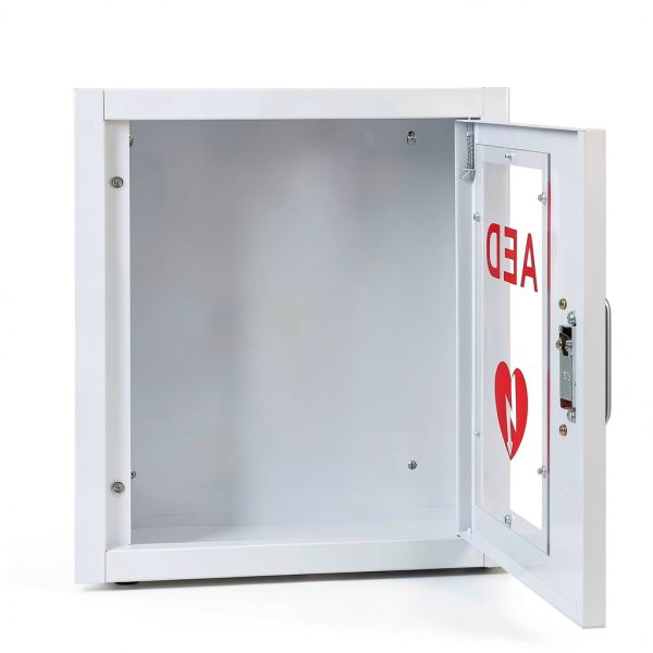 Likom AED Cabinet Stainless Steel Wall Mount Defibrillator-4