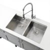 Bokaiya Undermount Kitchen Sink Stainless Steel Double Bowl-1