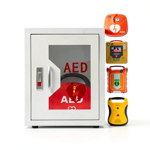 DorBuphan AED Cabinet Wall Mount Steel Dustproof Medical-2