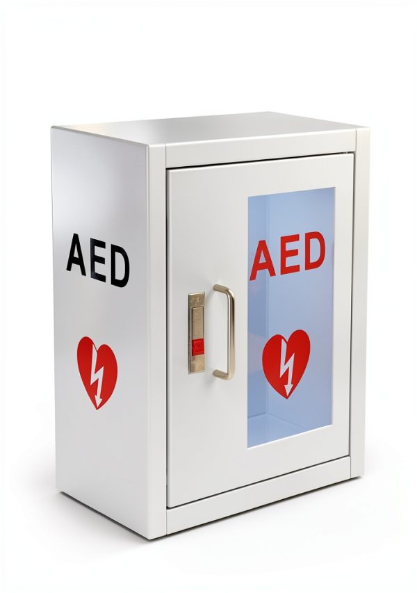 Likom AED Cabinet Stainless Steel Wall Mount Defibrillator-1