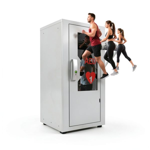 DorBuphan AED Cabinet Wall Mount Steel Dustproof Medical-6