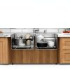 Mocoloo Stainless Steel Double Bowl Kitchen Sink Workstation-4