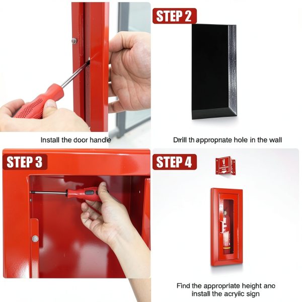 Tripolss Fire Extinguisher Cabinet Galvanized Steel Recessed-5