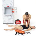 Wensha AED Storage Cabinet Steel Alarm Wall Mounted-1