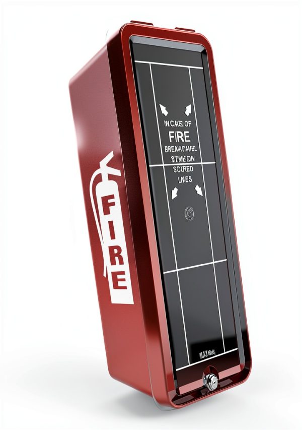 ISOP PVC Fire Extinguisher Cabinet Wall Mount Red-6