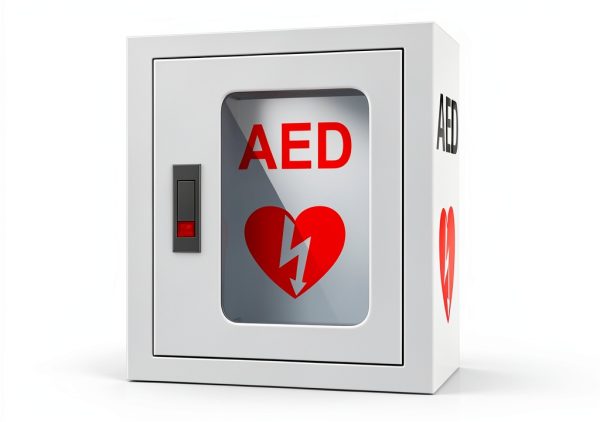 ZIPOWEY AED Cabinet Stainless Steel Wall Mounted Emergency-0