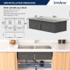 Lordear 36 Inch Undermount Kitchen Sink Stainless Steel-4