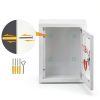DorBuphan AED Cabinet Wall Mount Steel Dustproof Medical-5