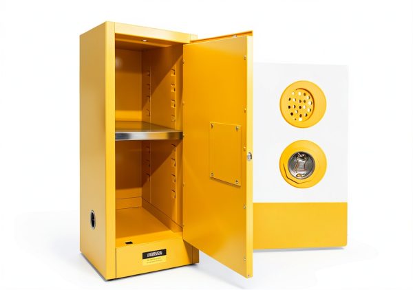 POWKOL Flammable Storage Cabinet Steel Lockable Industrial-3