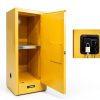 POWKOL Flammable Storage Cabinet Steel Lockable Industrial-4