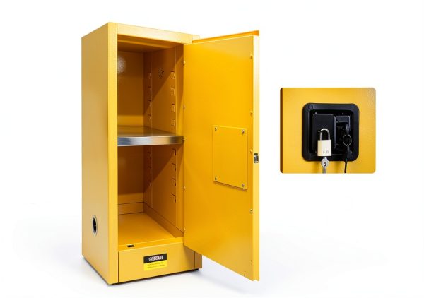 POWKOL Flammable Storage Cabinet Steel Lockable Industrial-4