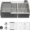 Donsdey 33 Inch Stainless Steel Double Bowl Kitchen Sink-0