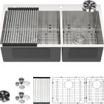 Donsdey 33 Inch Stainless Steel Double Bowl Kitchen Sink-0