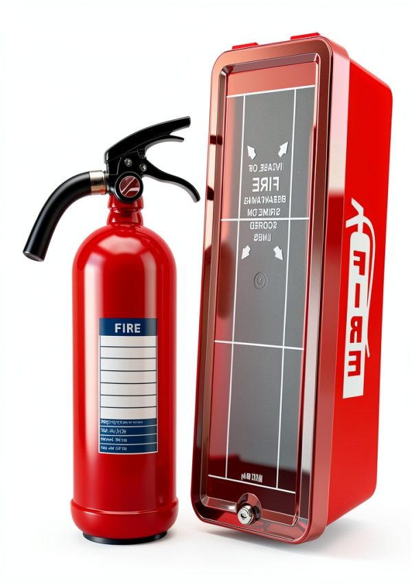 ISOP Fire Extinguisher Cabinet Steel Wall Mount Red-0