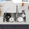 Donsdey 33 Inch Stainless Steel Double Bowl Kitchen Sink-7
