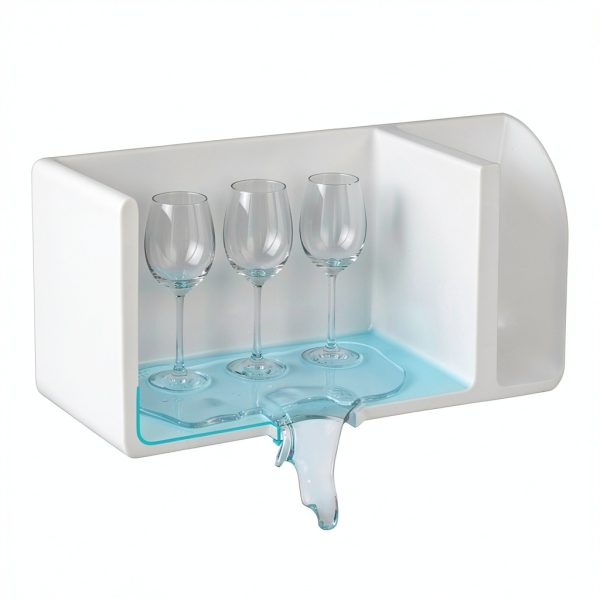 Kichae White Farmhouse Sink Ceramic Double Bowl Kitchen-3