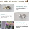 Delironexu Stainless Steel Double Bowl Kitchen Sink Modern-5