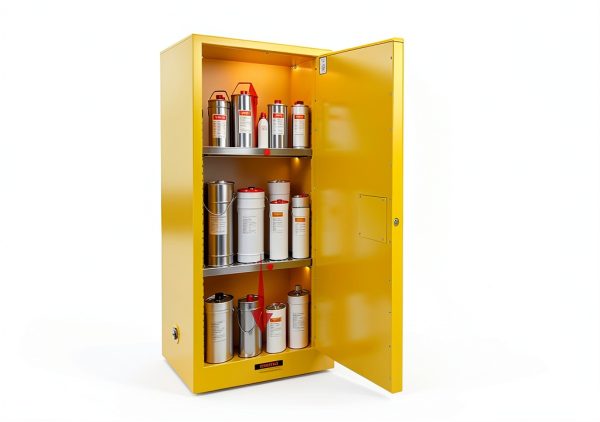 POWKOL Flammable Storage Cabinet Steel Lockable Industrial-1