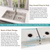 Delironexu Stainless Steel Double Bowl Kitchen Sink Modern-2