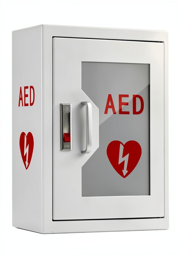 DorBuphan AED Cabinet Wall Mount Steel Dustproof Medical-0
