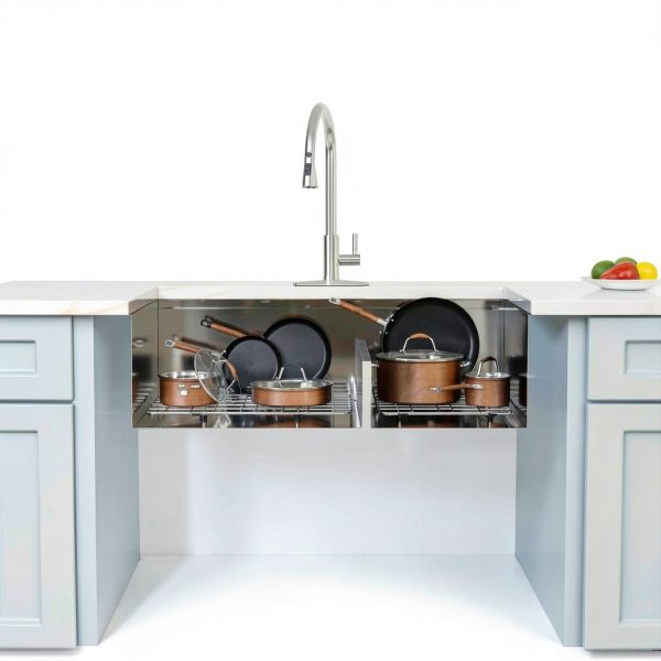 Fulorni 33 Inch Undermount Kitchen Sink Stainless Steel-4