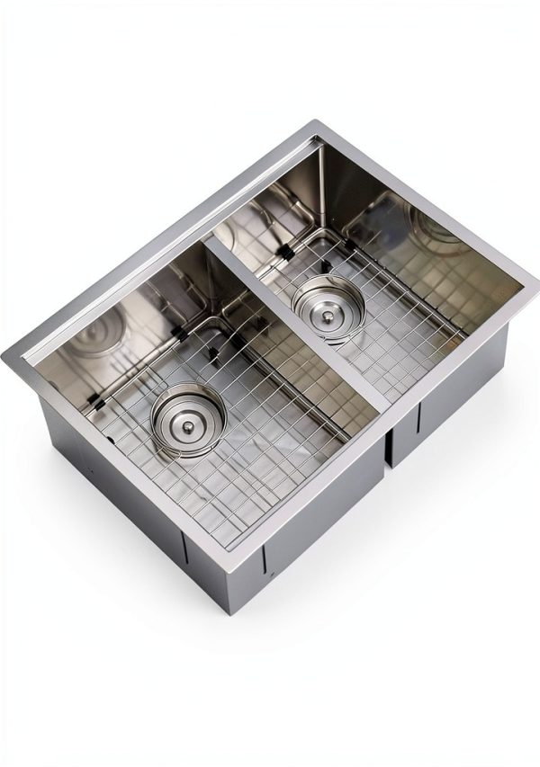 iAnomla Undermount Kitchen Sink Stainless Steel Double Bowl-4