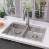 Delironexu Stainless Steel Double Bowl Kitchen Sink Modern-7
