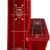 ISOP PVC Fire Extinguisher Cabinet Wall Mount Red-3