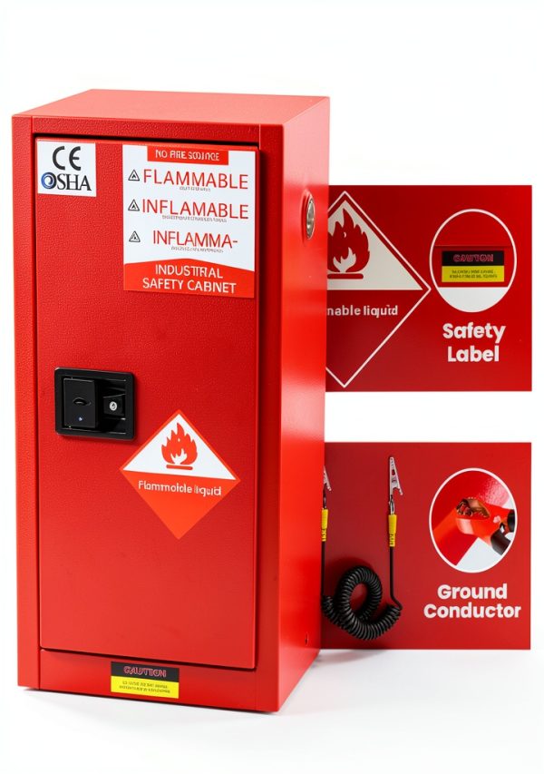 Generic Flammable Storage Cabinet Steel Fireproof Adjustable-6