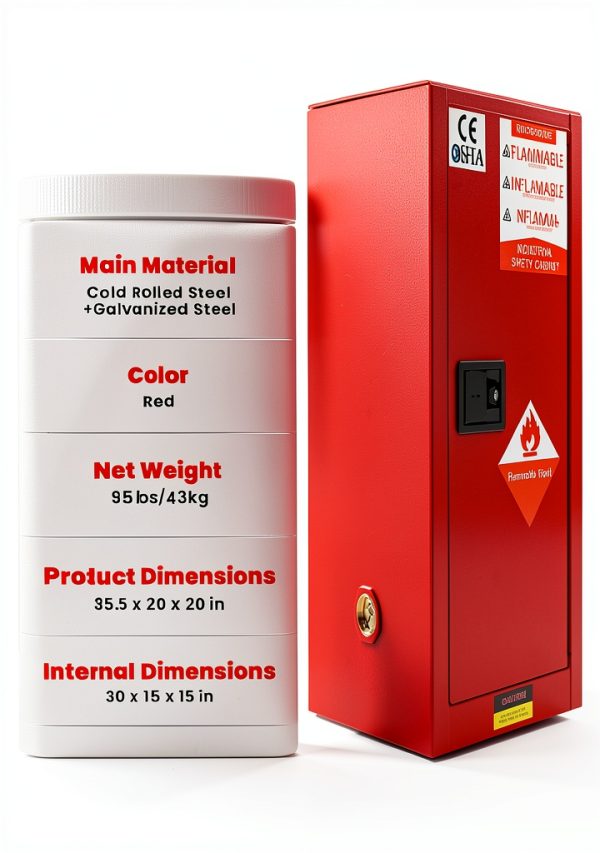 Generic Flammable Storage Cabinet Steel Fireproof Adjustable-1