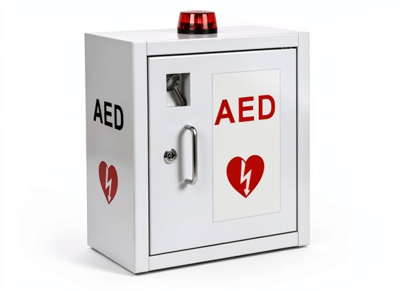 AED Cabinet Lockable Stainless Steel Wall Mount First Aid-2