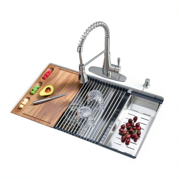 iAnomla Undermount Kitchen Sink Stainless Steel Double Bowl-1